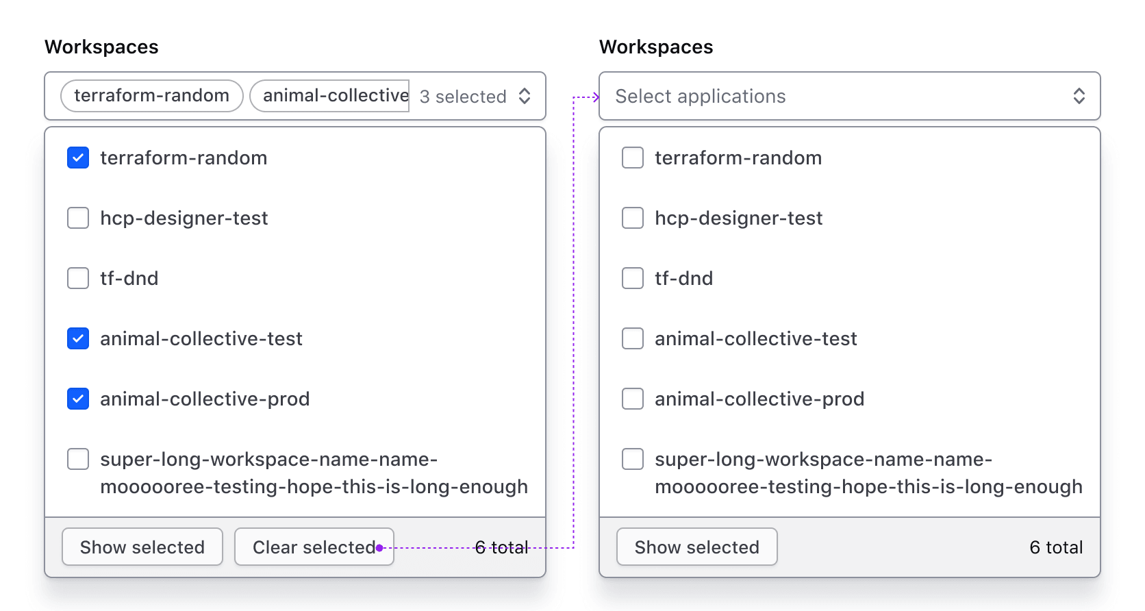 Flow showing the behavior of the clear selected button and how it reverts the Super Select's state to the default one