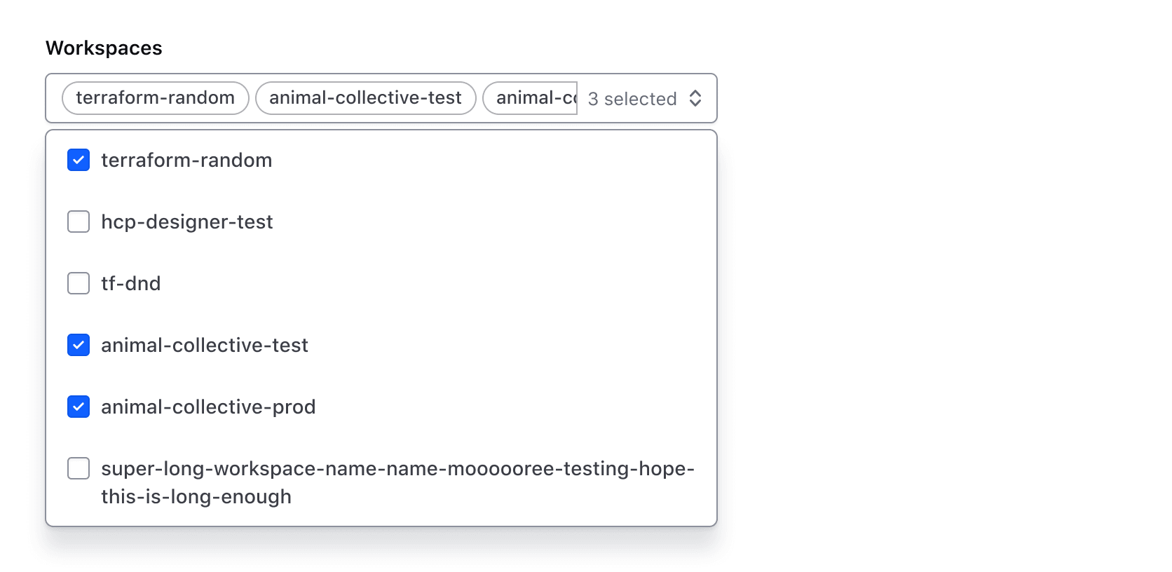 Showing the list's width matching the trigger's