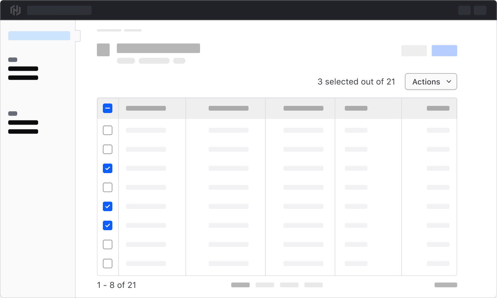 Multi-select with a Filter Pattern